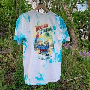 One-Size Margaritaville Blue Skies Bleach Dye Tee